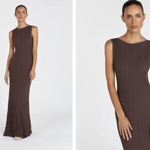 DISSH | IVY COFFEE SLEEVELESS MIDI DRESS